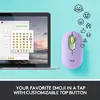Mouse wireless Logitech Pop Daydream, Ambidextru, Mov/Verde