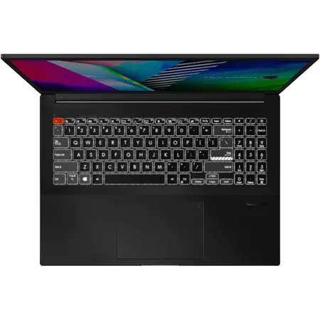 Laptop ASUS Vivobook Pro 16X OLED M7600QE cu procesor AMD Ryzen™ 7 5800H, 16", 4K, 16GB, 1TB SSD, NVIDIA® GeForce® RTX™ 3050 Ti 4GB, Windows 11 Pro, Earl Grey