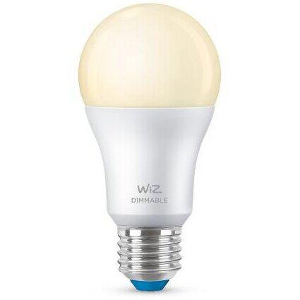 Bec LED inteligent WiZ Dimmable, Wi-Fi + Bluetooth, A60 E27, 8W (60W)