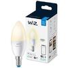 Philips Bec LED inteligent WiZ Dimmable, Wi-Fi, C37, E14, 4.9W (40W)