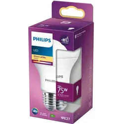 Philips Bec LED A60, EyeComfort, E27, 11W (75W), 1055 lm, lumina alba calda (2700K)