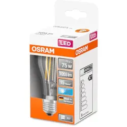 OSRAM Bec LED Filament E27, 7.5W (75W), 1055 lm, lumina neutra (4000K)