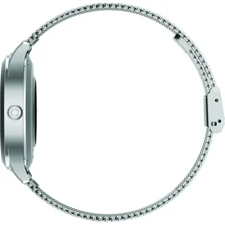 Smartwatch MaxCom FW42, Stainless steel, bratara plasa metalica, Argintiu