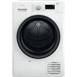Uscator de rufe Whirlpool FFTM1182BEE, Pompa de caldura, 8 kg, Clasa A++, Motor Inverter, Freshcare+, Tehnologia al 6-lea Simt, Alb