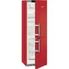 Combina frigorifica Liebherr CNfr 4335, 321 L, No Frost, Display, Control electronic, DuoCooling, Clasa D, H 185 cm, Rosu