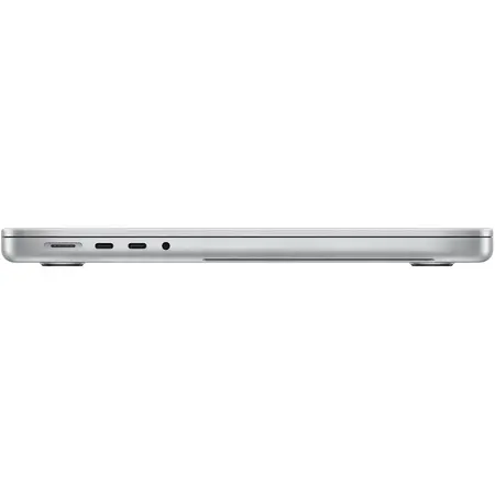 Laptop Apple MacBook Pro 14 (2021) cu procesor Apple M1 Pro, 8 nuclee CPU and 14 nuclee GPU, 16GB, 512GB SSD, Silver, Int KB