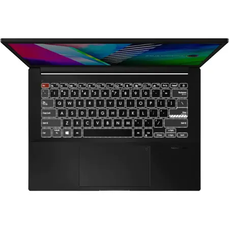 Laptop ultraportabil ASUS Vivobook Pro 14X OLED N7400PC cu procesor Intel® Core™ i5-11300H, 14", 2.8K, 16GB, 512GB SSD + 32GB Optane, NVIDIA® GeForce® RTX™ 3050 4GB, No OS, Comet Grey