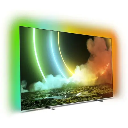 Televizor OLED Philips 55OLED706/12, 139 cm, Smart TV Android, 4K Ultra HD, clasa G