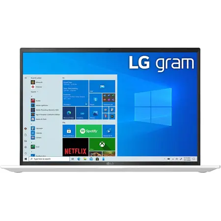 Laptop LG Gram 14Z90P, Intel Core i5-1135G7 pana la 4.2GHz, 14" WUXGA, 8GB, SSD 256GB, Intel Iris Xe Graphics, Windows 10 Home, alb