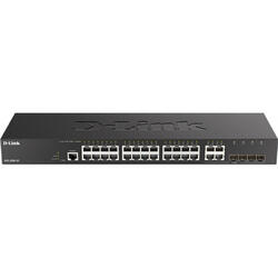 D-Link Switch 24p RJ-45+4p Combo, managed, DGS-2000-28