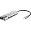 D-Link Hub USB, DUB-M520, 5 in 1, USB-C, HDMI/Ethernet
