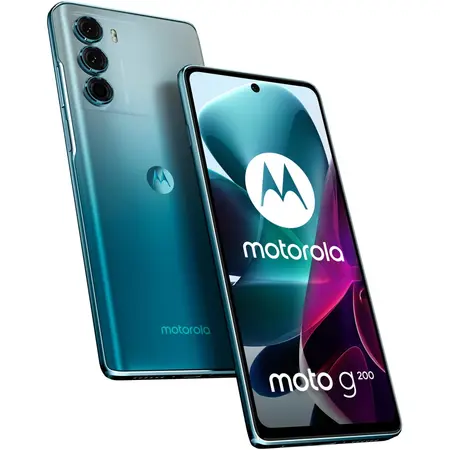 Telefon mobil Motorola Moto g200 5G, Dual SIM, 128GB, 8GB RAM, 5000 mAh, Glacier Green
