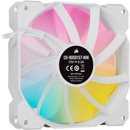 Ventilator PC, iCUE SP120 RGB ELITE White Performance 120mm Triple Fan Kit