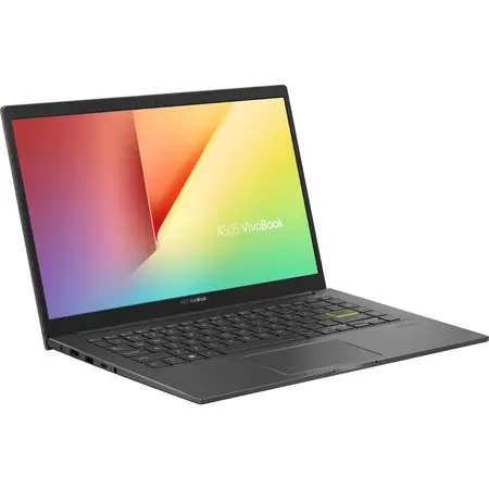 Laptop ultraportabil ASUS Vivobook 14 K413EA cu procesor Intel® Core™ i5-1135G7, 14", Full HD, 16GB, 512GB SSD, Intel Iris Xᵉ Graphics, No OS, Indie Black