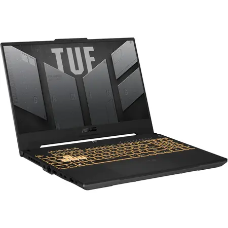 Laptop Gaming ASUS TUF F15 FX507ZM cu procesor Intel® Core™ i7-12700H, 15.6", WQHD, 165Hz, 16GB, 1TB, NVIDIA® GeForce RTX™ 3060 6GB, No OS, Mecha Gray