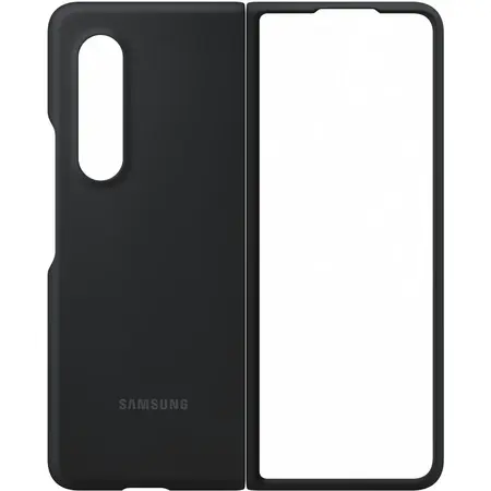 Husa de protectie Samsung Silicone Cover pentru Galaxy Z Fold3, BLACK
