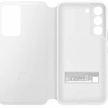 Husa de protectie Samsung Smart Clear View Cover pentru Galaxy S22, White