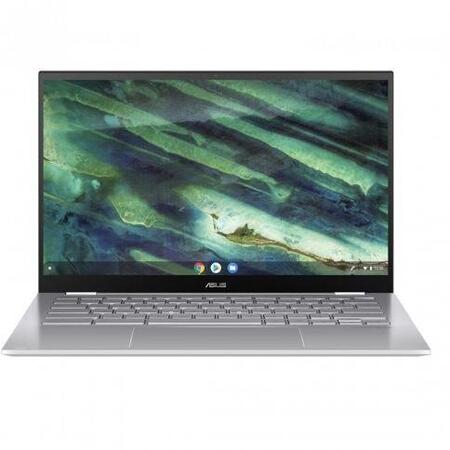 Laptop 2-in-1 Asus ChromeBook Flip C436FA-E10571, Intel Core i5-10210U, 14inch Touch, RAM 8GB, SSD 128GB, Intel UHD Graphics, Chrome OS, Silver