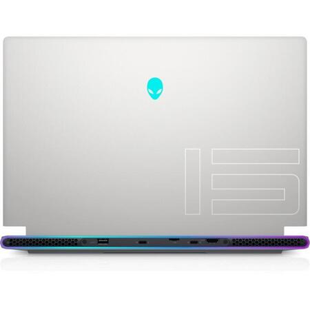 Laptop Dell Alienware X15 R1, Intel Core i9-11900H, 15.6", RAM 32GB, SSD 2x1TB, GeForce RTX 3080 8GB, Win 11 Pro, Lunar Light