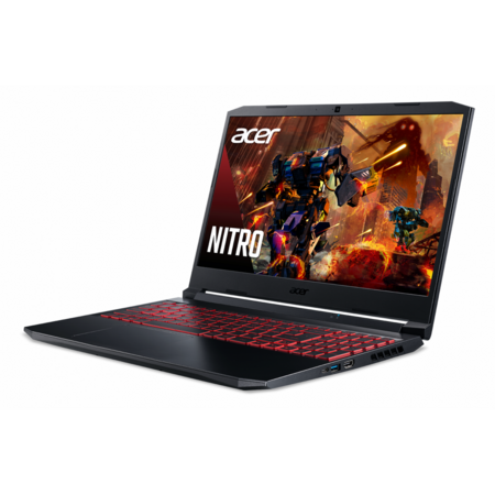 Laptop Gaming Acer Nitro 5 AN515-57 cu procesor Intel® Core™ i7-11800H, 15.6", Full HD, 16GB, 512GB SSD, NVIDIA® GeForce® RTX™ 3050Ti 4GB, Windows 11 Home, Black