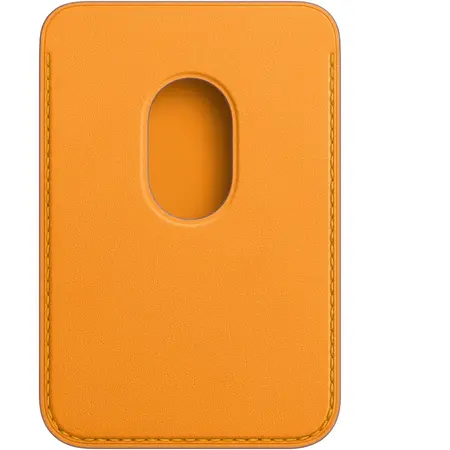 Husa de protectie Apple Leather Wallet MagSafe pentru iPhone, California Poppy
