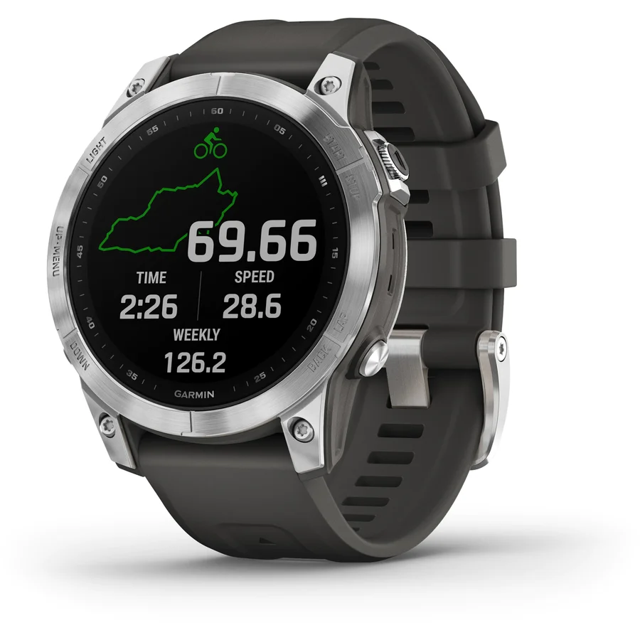 Ceas Smartwatch Garmin Fenix 7, 47 Mm, Silver/graphite