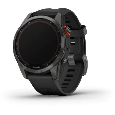 Ceas Smartwatch Garmin Fenix 7S Solar, 42 mm, Slate Gray/Black