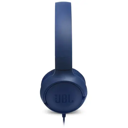 Casti On Ear JBL Tune 500, Cu fir, Albastru