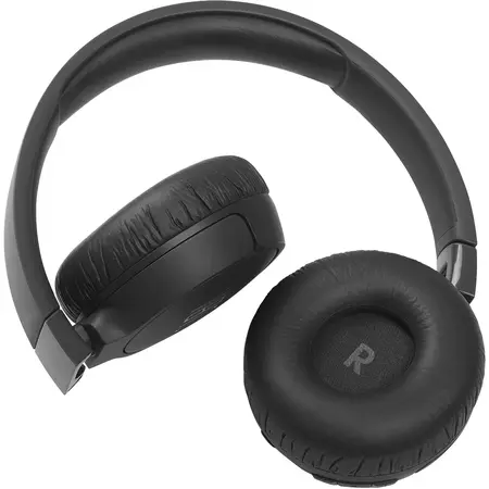 Casti audio on-ear JBL Tune 660NC, Wireless, Active noise cancelling, Bluetooth, Asistent vocal, Negru