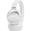 Casti audio on-ear JBL Tune 660NC, Wireless, Active noise cancelling, Bluetooth, Asistent vocal, Alb
