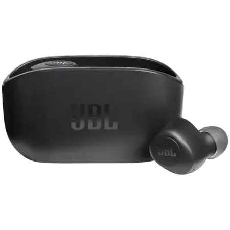 Casti audio in-ear JBL Wave 100TWS, Bluetooth, True Wireless, Deep Bass, 20H, Negru