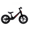 Pegas Bicicleta Micro Fara Pedale, Din Magneziu, Cu Kit De Schi Inclus, Roți 12 inch Negru /Rosu