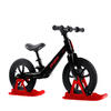 Pegas Bicicleta Micro Fara Pedale, Din Magneziu, Cu Kit De Schi Inclus, Roți 12 inch Negru /Rosu