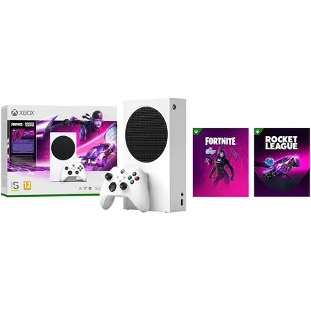 Consola Microsoft Xbox Series S 512GB + Fortnite & Rocket League Bundle
