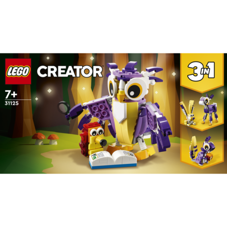 LEGO Creator 3 in 1 - Creaturi fantastice din padure 31125, 175 piese