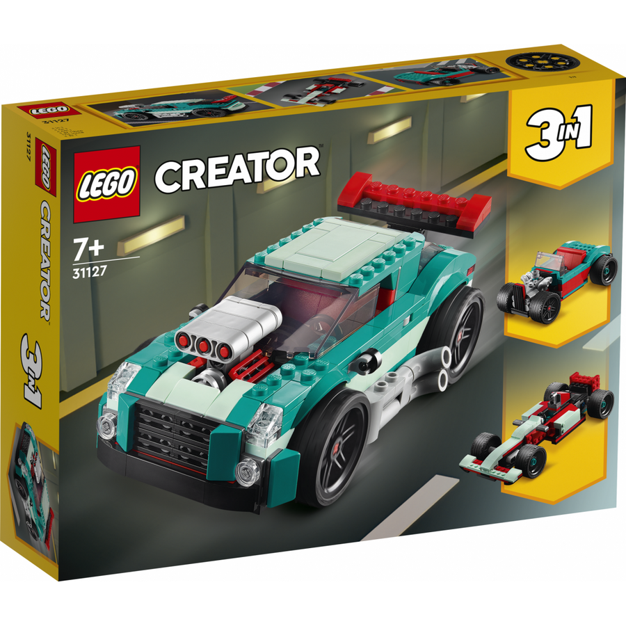 LEGO Creator 3 in 1 Masina de curse pe sosea 31127, 258 piese