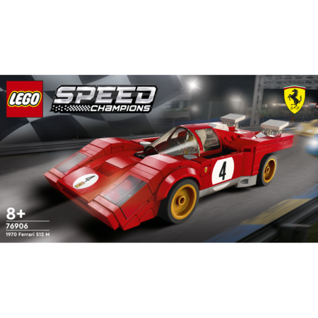 LEGO Speed Champions 1970 Ferrari 512 M 76906, 8 ani+, 291 piese