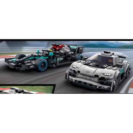 LEGO Speed Champions Mercedes-AMG F1 W12 E Performance si Mercedes-AMG Project One 76909, 9 ani+, 564 piese