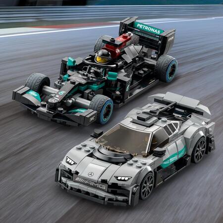 LEGO Speed Champions Mercedes-AMG F1 W12 E Performance si Mercedes-AMG Project One 76909, 9 ani+, 564 piese