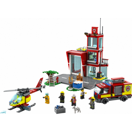 LEGO City Remiza de pompieri 60320, 6 ani+, 540 piese