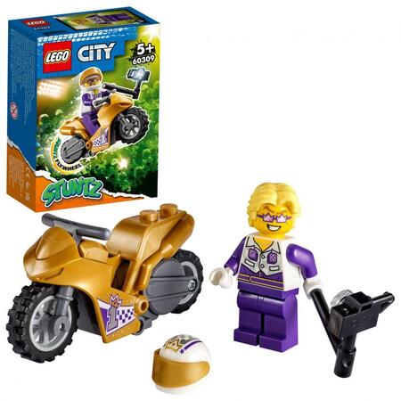 LEGO City Motocicleta de cascadorie pentru selfie 60309, 5 ani+, 14 piese
