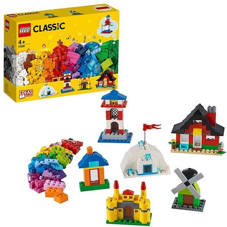 LEGO Classic Caramizi si case 11008, 4 ani+, 270 piese