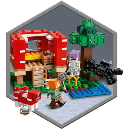 LEGO Minecraft  Casa Ciuperca 21179, 272 piese