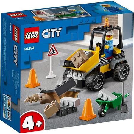 LEGO City Camion pentru lucrari rutiere 60284, 4 ani+, 58 piese