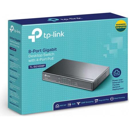 Switch TP-LINK TL-SG1008P 8 porturi Gigabit