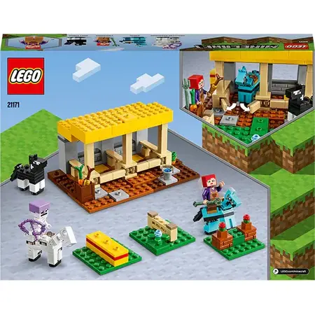 LEGO Minecraft Grajdul pentru cai 21171, 8 ani+, 241 piese