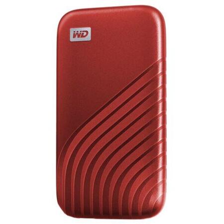 SSD Extern WD My Passport™ 500GB, USB 3.2 Gen2 Type-C/A, NVMe, Red