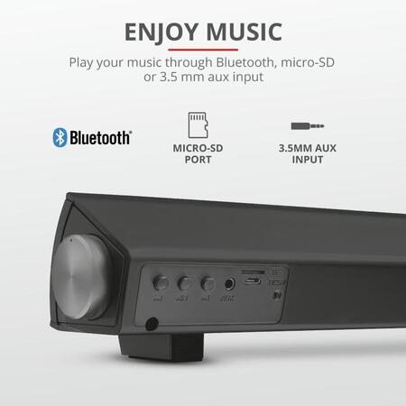 Soundbar Trust Lino, Bluetooth, 10 W