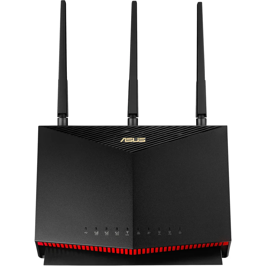 Router Modem 4g-ac86u, Ac2600, Dual-band, Lte, Mu-mimo, Aiprotection, 3 Antene Externe (negru)