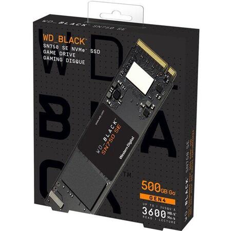 SSD 500GB, Black, NVME, PCIe Gen4